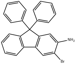 3-溴-9,9-二苯基芴-2-氨 结构式