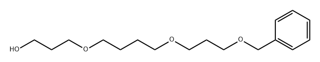 3-(4-(3-(苄氧基)丙氧基)丁氧基)丙-1-醇 结构式