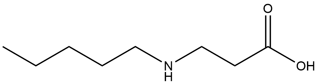 N-Pentyl-β-alanine 结构式