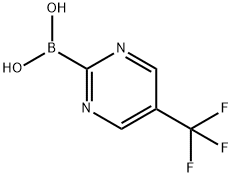 5-(三氟甲基)嘧啶-2-硼酸 结构式