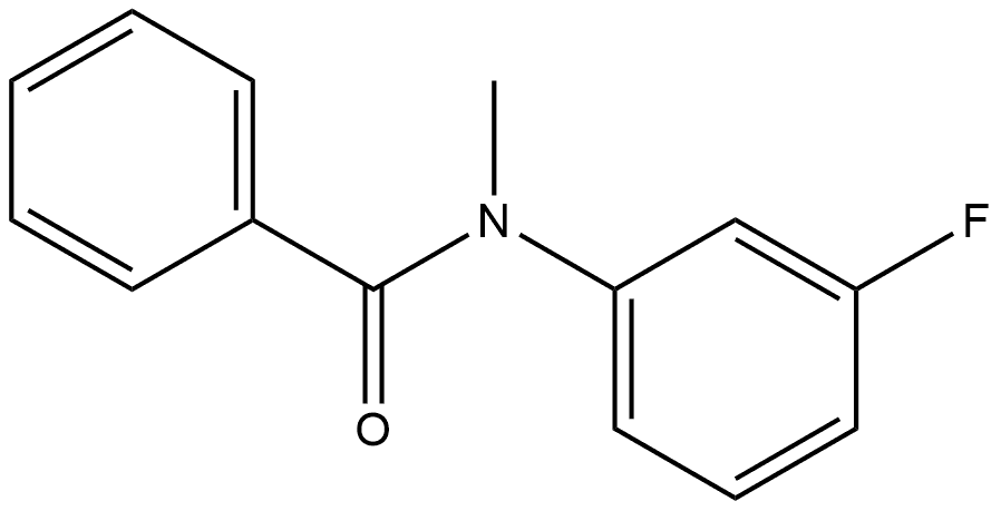 N-(3-Fluorophenyl)-N-methylbenzamide 结构式