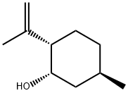 Cyclohexanol, 5-methyl-2-(1-methylethenyl)-, (1S,2S,5R)- 结构式
