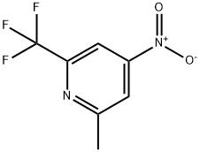 2-Methyl-4-nitro-6-(trifluoromethyl)pyridine 结构式