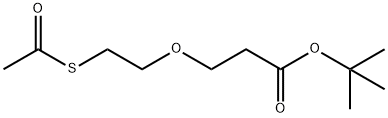 AcS-PEG1-t-butyl ester 结构式