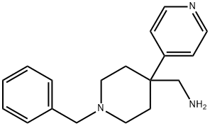 4-Piperidinemethanamine, 1-(phenylmethyl)-4-(4-pyridinyl)- 结构式