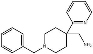 4-Piperidinemethanamine, 1-(phenylmethyl)-4-(2-pyridinyl)- 结构式