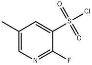 2-氟-5-甲基吡啶-3-磺酰氯 结构式