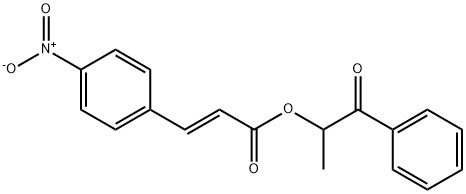1-OXO-1-PHENYLPROPAN-2-YL (E)-3-(4-NITROPHENYL)ACRYLATE 结构式