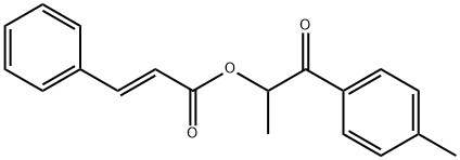 1-OXO-1-(P-TOLYL)PROPAN-2-YL CINNAMATE 结构式
