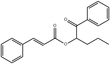 1-OXO-1-PHENYLPENTAN-2-YL CINNAMATE 结构式