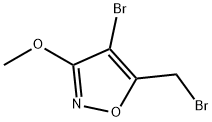 4-溴-5-(溴甲基)-3-甲氧基异恶唑 结构式