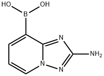 Boronic acid, B-(2-amino[1,2,4]triazolo[1,5-a]pyridin-8-yl)- 结构式
