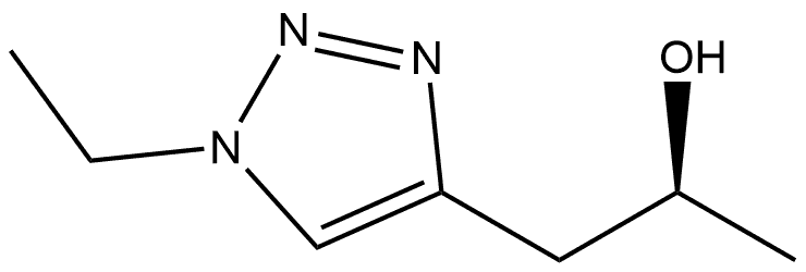 (S)-1-(1-乙基-1H-1,2,3-三唑-4-基)丙-2-醇 结构式