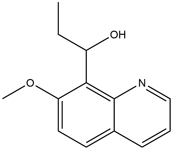 1-(7-甲氧基喹啉-8-基)丙-1-醇 结构式