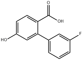 3-氟-5-羟基-[1,1-联苯]-2-羧酸 结构式