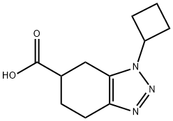 1-环丁基-4,5,6,7-四氢-1H-苯并[D][1,2,3]三唑-6-甲酸 结构式