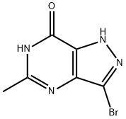 3-溴-5-甲基-1,6-二氢-7H-吡唑并[4,3-D]嘧啶-7-酮 结构式