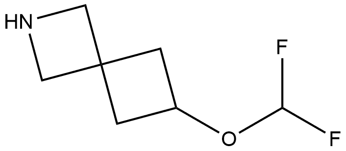 6-(二氟甲氧基)-2-氮杂螺[3.3]庚烷 结构式