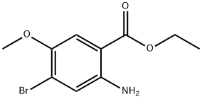 2-氨基-4-溴-5-甲氧基苯甲酸乙酯 结构式