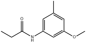 N-(3-Methoxy-5-methylphenyl)propanamide 结构式