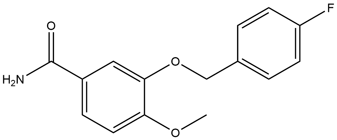 3-[(4-Fluorophenyl)methoxy]-4-methoxybenzamide 结构式