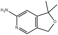 6-氨基-1,1-二甲基-1,3-二氢呋喃并[3,4-C]吡啶 结构式