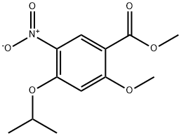 4-异丙氧基-2-甲氧基-5-硝基苯甲酸甲酯 结构式