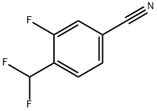 4-(二氟甲基)-3-氟苯腈 结构式