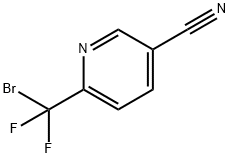 6-(Bromodifluoromethyl)pyridine-3-carbonitrile 结构式