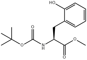 L-Phenylalanine, N-[(1,1-dimethylethoxy)carbonyl]-2-hydroxy-, methyl ester 结构式