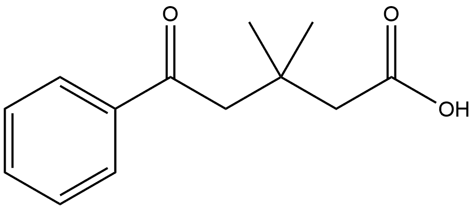 3,3-dimethyl-5-oxo-5-phenylpentanoic Acid 结构式