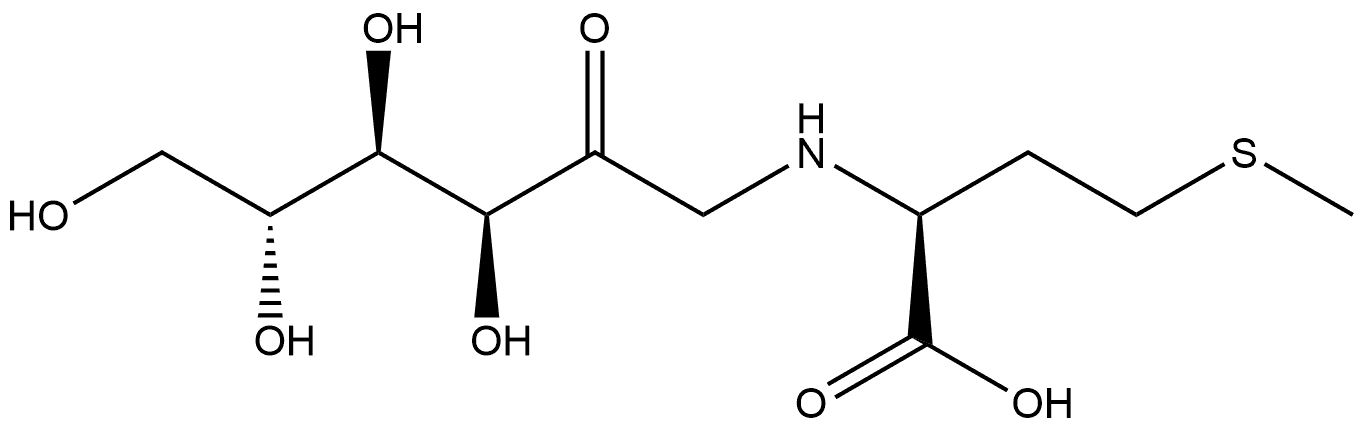 N-(1-Deoxy-D-fructos-1-yl)-L-methionine 结构式