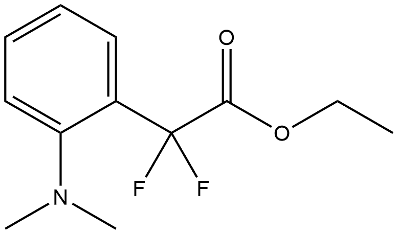 Ethyl 2-(dimethylamino)-α,α-difluorobenzeneacetate 结构式