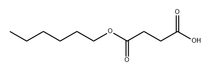 Butanedioic acid, 1-hexyl ester 结构式