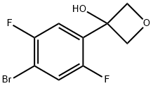 3-(4-溴-2,5-二氟苯基)氧杂环丁-3-醇 结构式