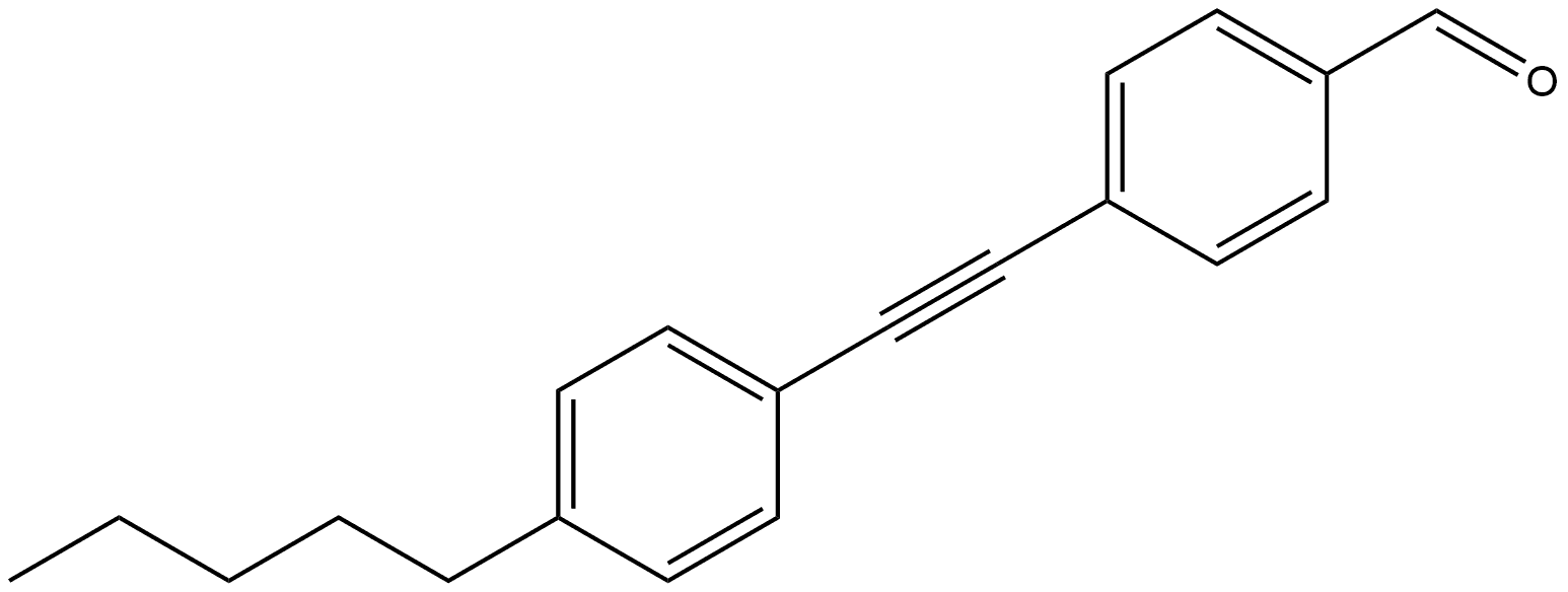 4-[2-(4-Pentylphenyl)ethynyl]benzaldehyde 结构式