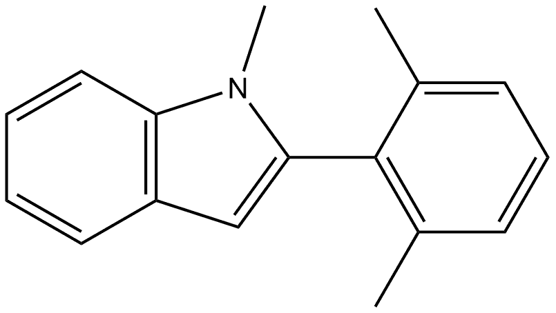2-(2,6-二甲基苯基)-1-甲基吲哚 结构式