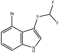 4-Bromo-3-(difluoromethylthio)indole 结构式