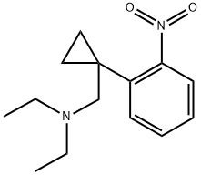 N-ethyl-N-((1-(2-nitrophenyl)cyclopropyl)methyl)ethanamine 结构式