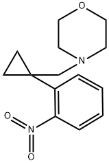4-((1-(2-nitrophenyl)cyclopropyl)methyl)morpholine 结构式