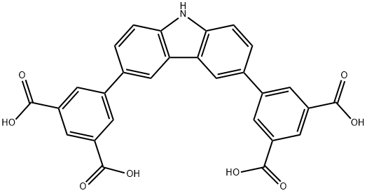 1,3-BENZENEDICARBOXYLIC ACID, 5,5'-(9H-CARBAZOLE-3,6-DIYL)BIS- 结构式