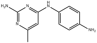 N4-(4-氨基苯基)-6-甲基嘧啶-2,4-二胺 结构式