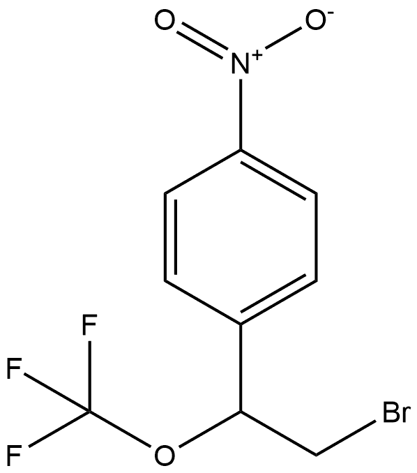 1-(2-bromo-1-(trifluoromethoxy)ethyl)-4-nitrobenzene 结构式