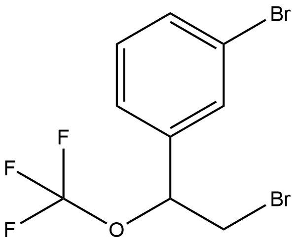 1-bromo-3-(2-bromo-1-(trifluoromethoxy)ethyl)benzene 结构式
