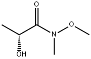 (2R)-2-羟基-N-甲氧基-N-甲基丙酰胺 结构式