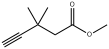 4-Pentynoic acid, 3,3-dimethyl-, methyl ester 结构式