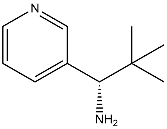 (1S)-2,2-DIMETHYL-1-(3-PYRIDYL)PROPYLAMINE 结构式