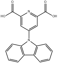 4-(9H-咔唑-9-基)吡啶-2,6-二羧酸 结构式