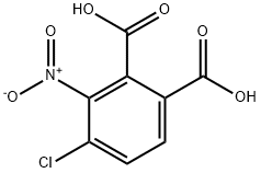4-Chloro-3-nitrobenzene-1,2-dicarboxylic acid 结构式