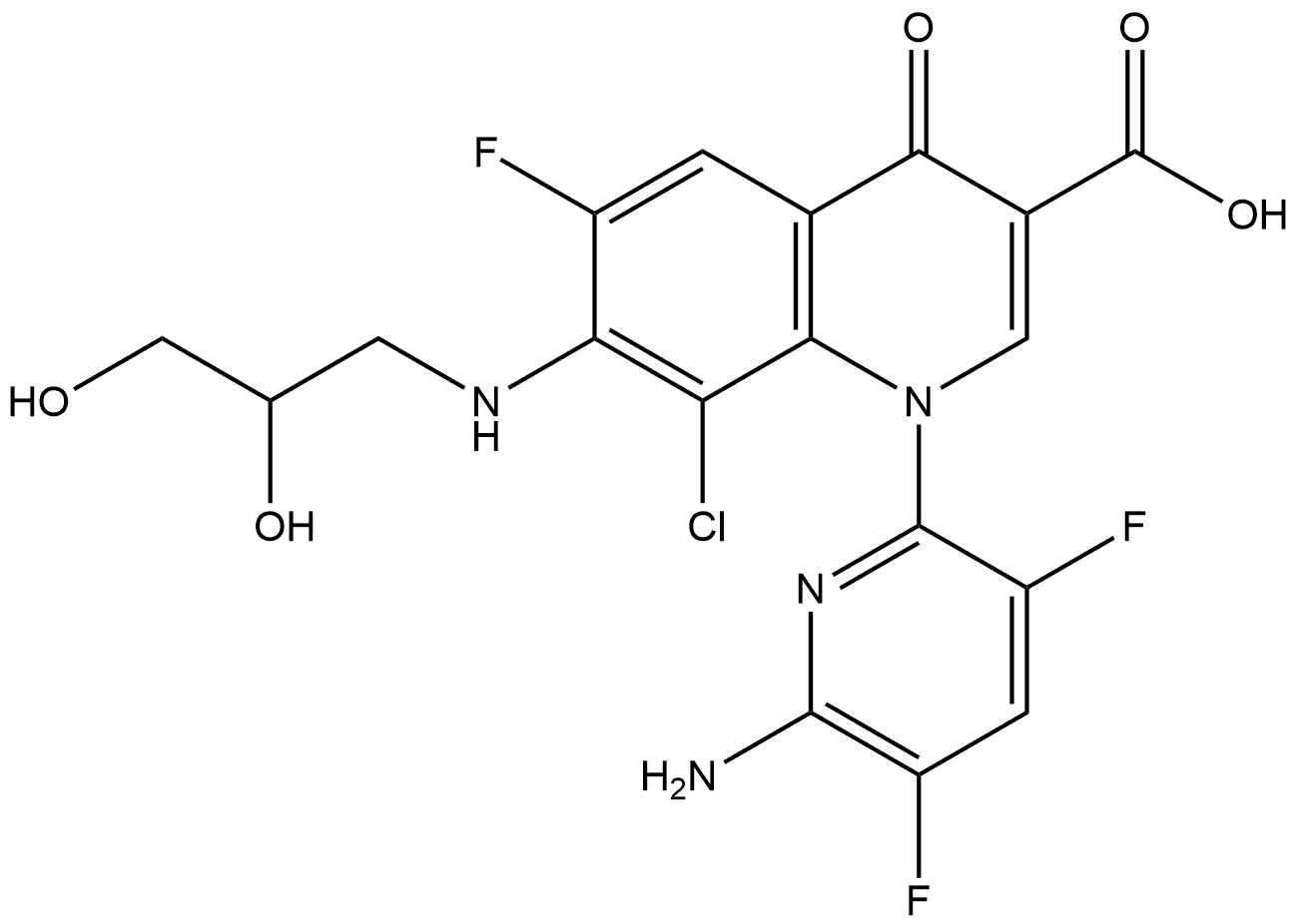 德拉沙星杂质14 结构式